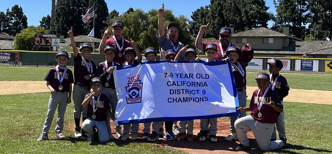 7-9 year old California District 9 Champions 2023